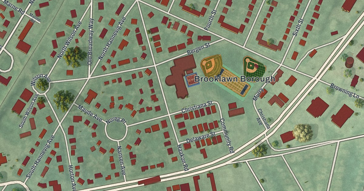 Map of Brooklawn, New Jersey in 2026