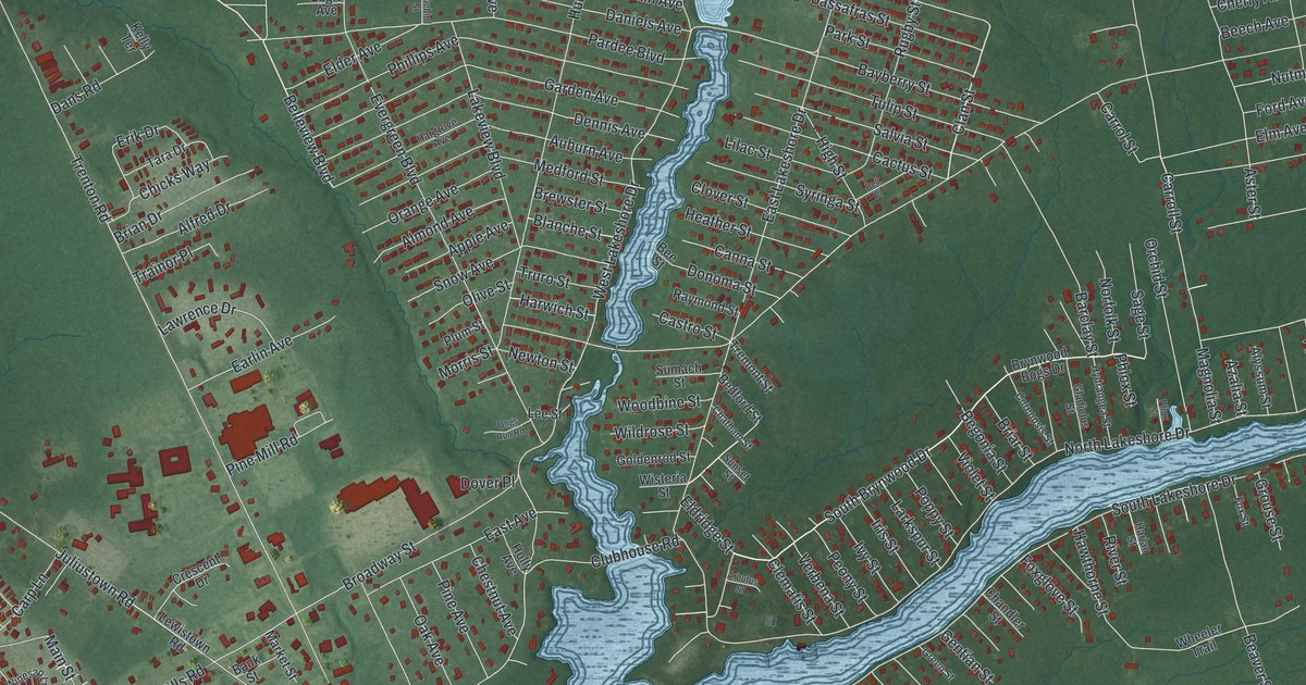 Map of Browns Mills, New Jersey in 2026