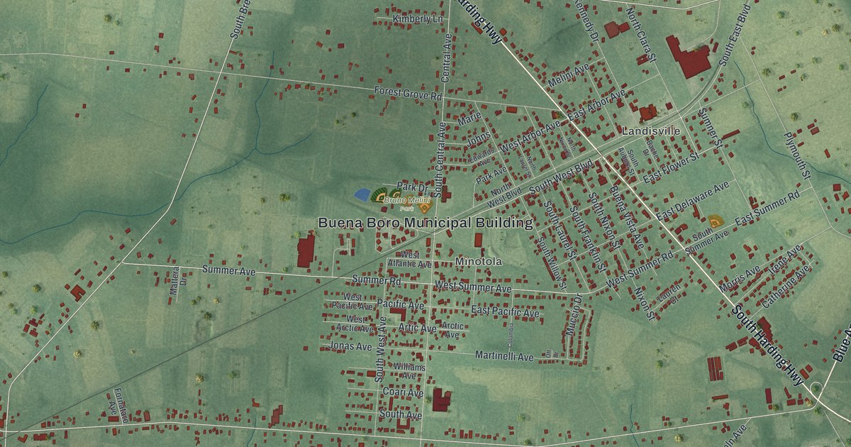 Map of Buena, New Jersey in 2026