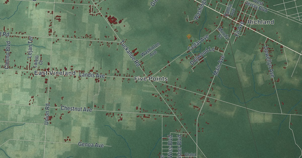 Map of Buena Vista, New Jersey in 2026