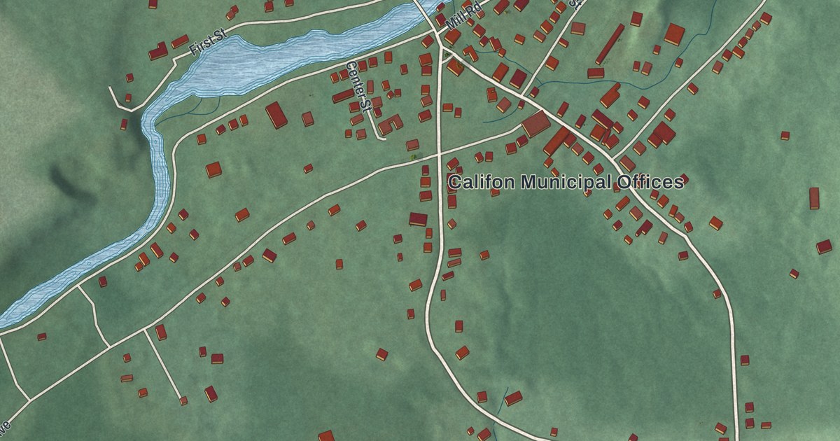 Map of Califon, New Jersey in 2026