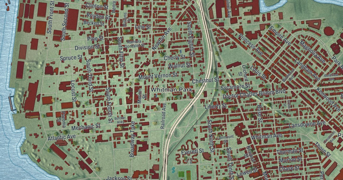 Map of Camden, New Jersey in 2026