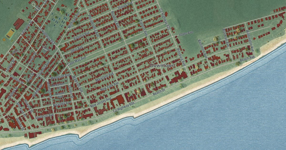 Map of Cape May, New Jersey in 2026