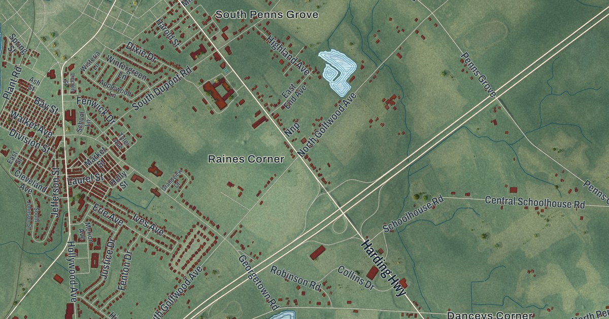 Map of Carneys Point, New Jersey in 2026