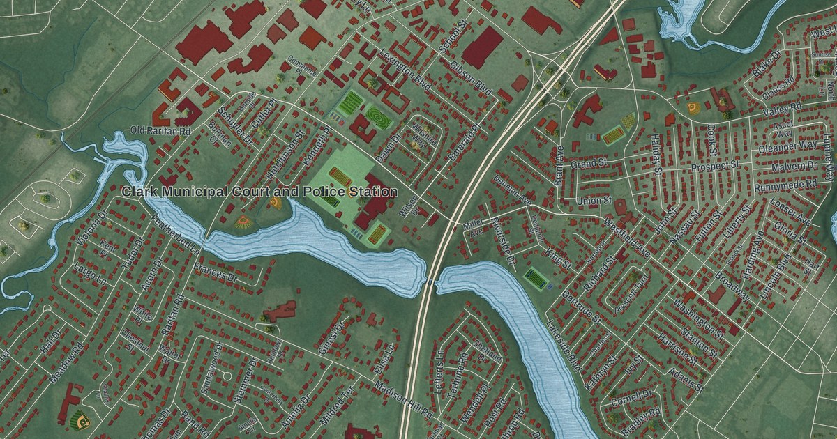 Map of Clark, New Jersey in 2026