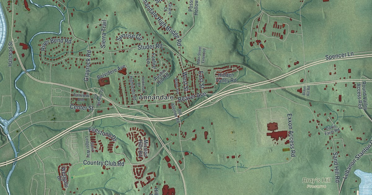 Map of Clinton, Hunterdon County, New Jersey in 2026