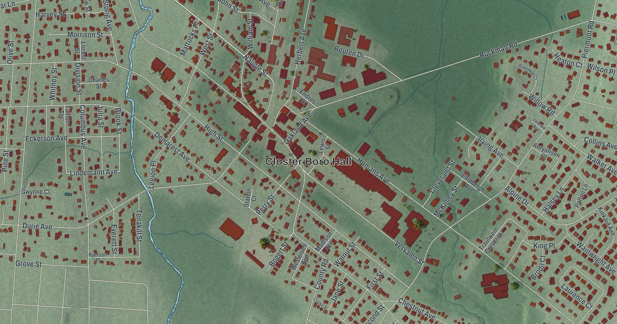 Map of Closter, New Jersey in 2026