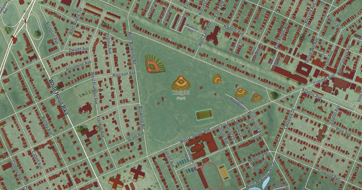 Map of Collingswood, New Jersey in 2026