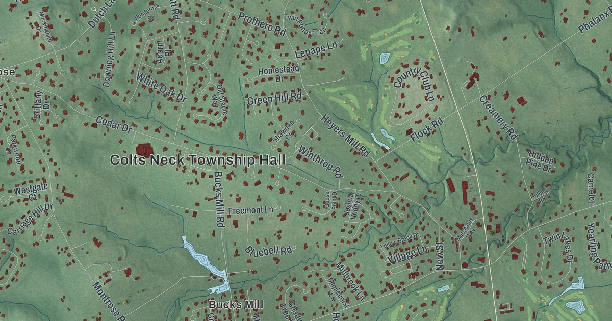 Map of Colts Neck, New Jersey in 2026