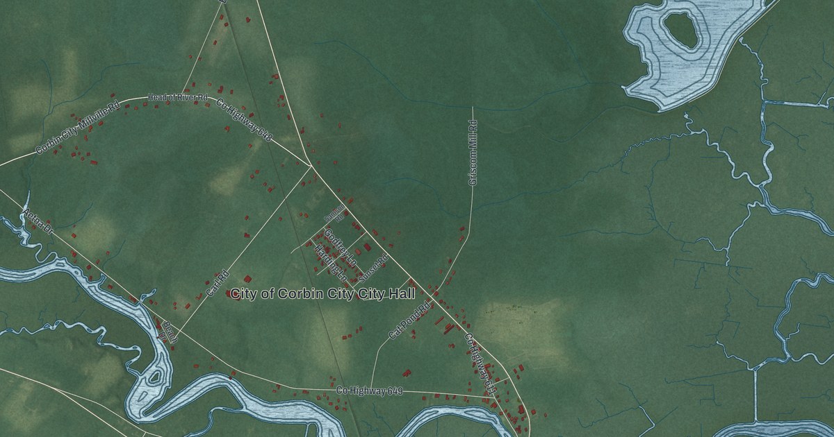 Map of Corbin City, New Jersey in 2026