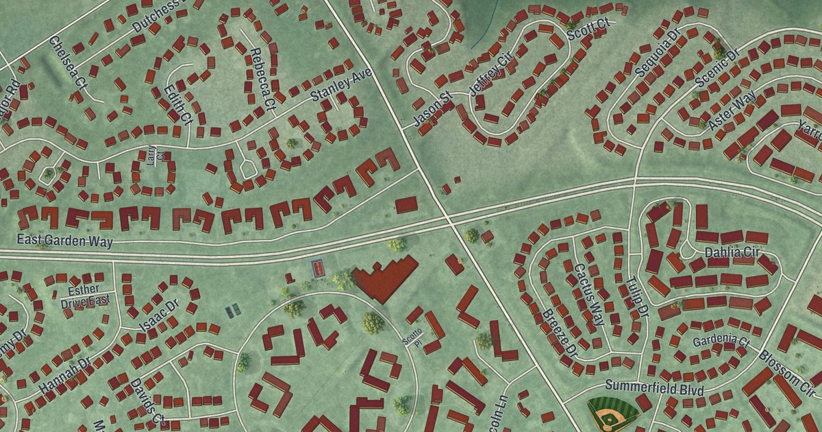 Map of Dayton, New Jersey in 2026