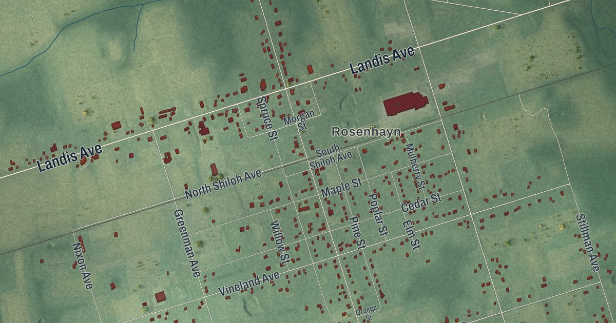 Map of Deerfield, New Jersey in 2026