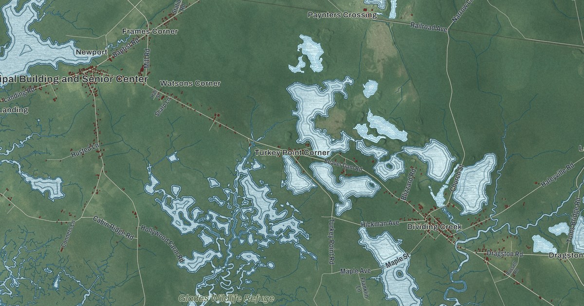Map of Downe, New Jersey in 2026