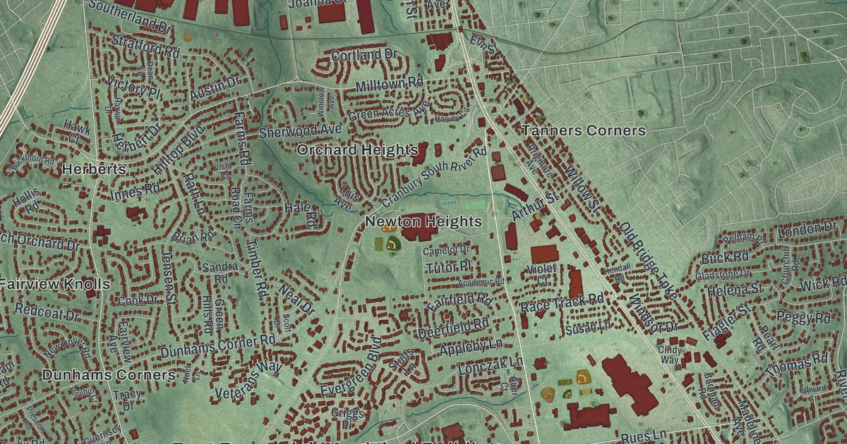 Map of East Brunswick, New Jersey in 2026