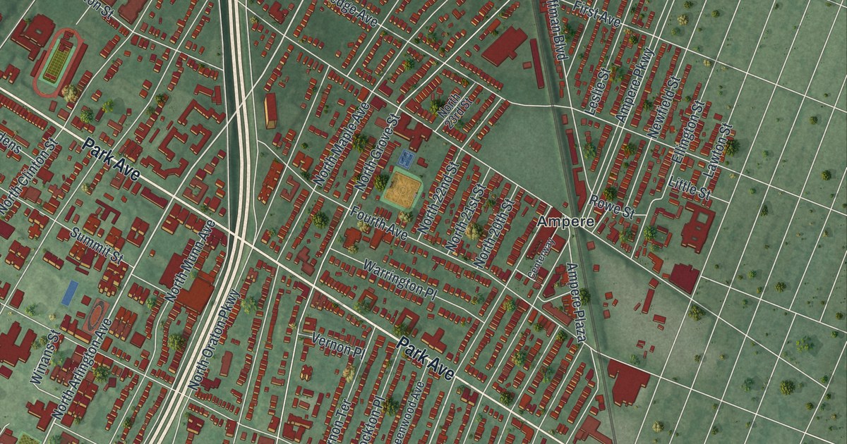 Map of East Orange, New Jersey in 2026