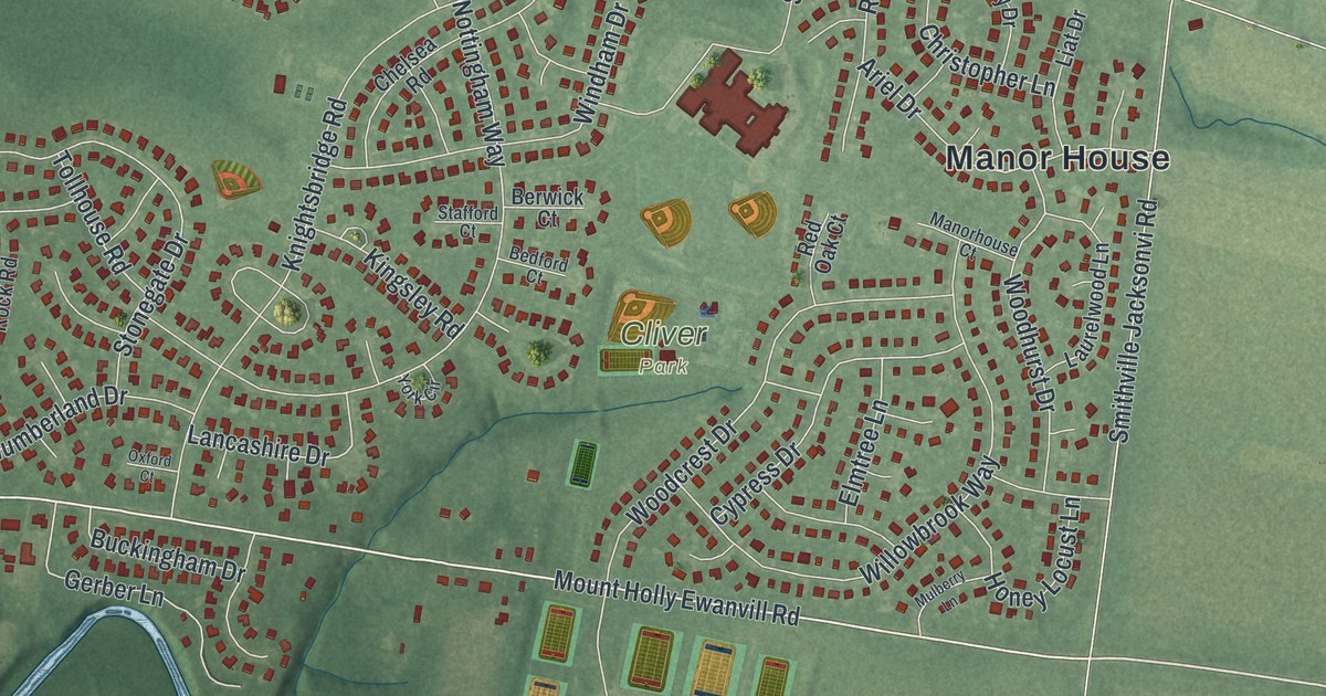 Map of Eastampton, New Jersey in 2026