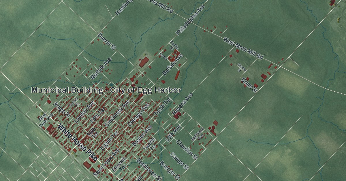 Map of Egg Harbor City, New Jersey in 2026