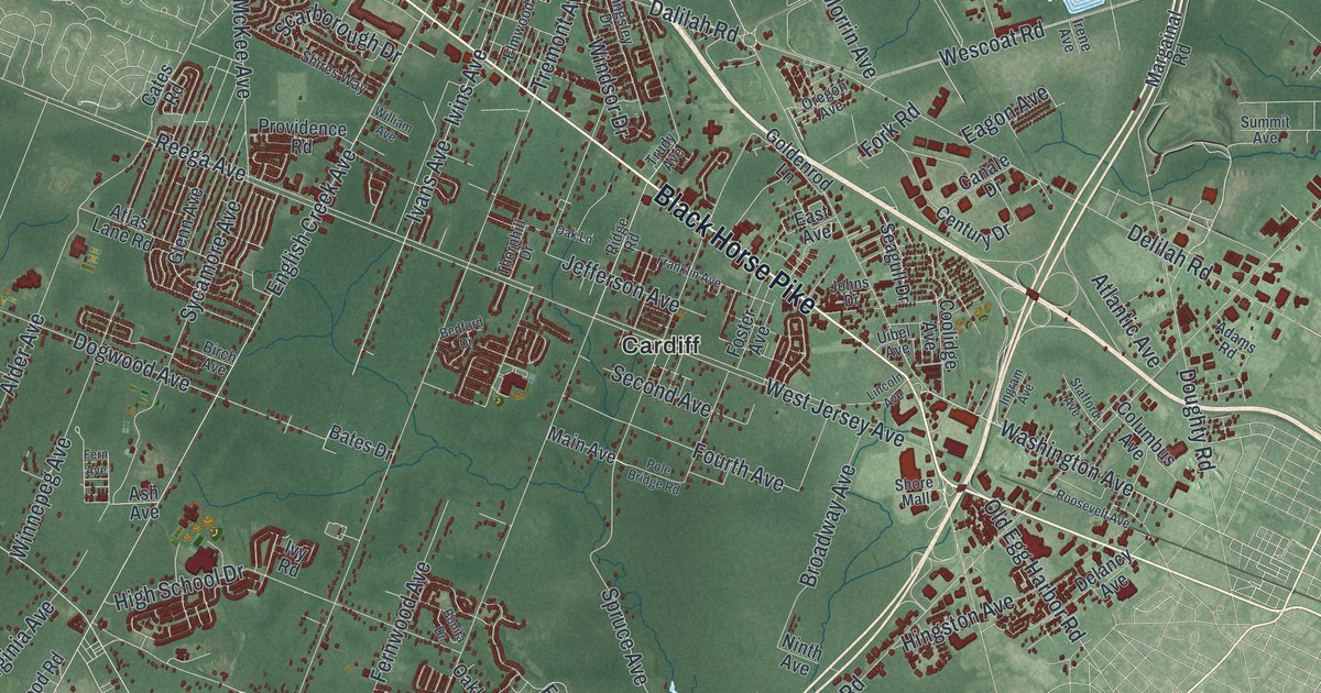 Map of Egg Harbor, New Jersey in 2026