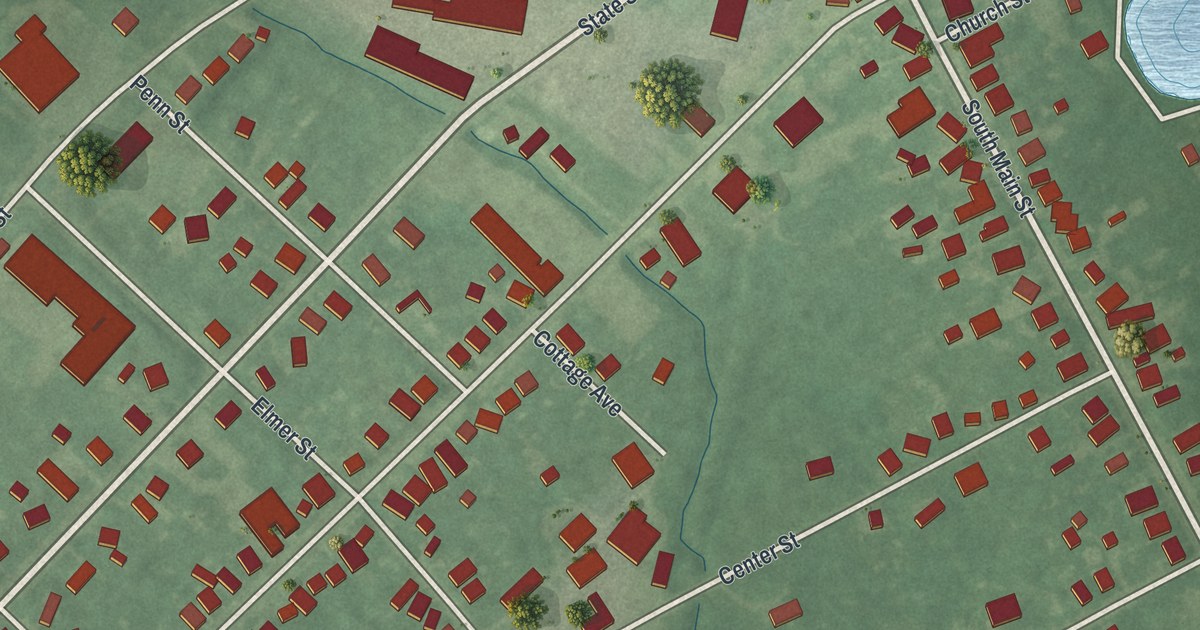 Map of Elmer, New Jersey in 2026