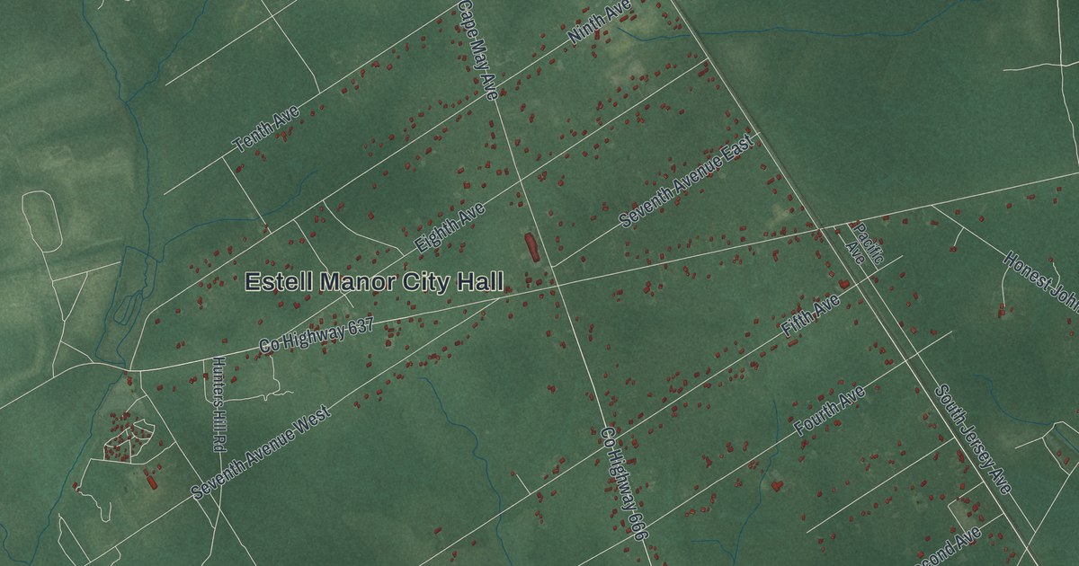 Map of Estell Manor, New Jersey in 2026