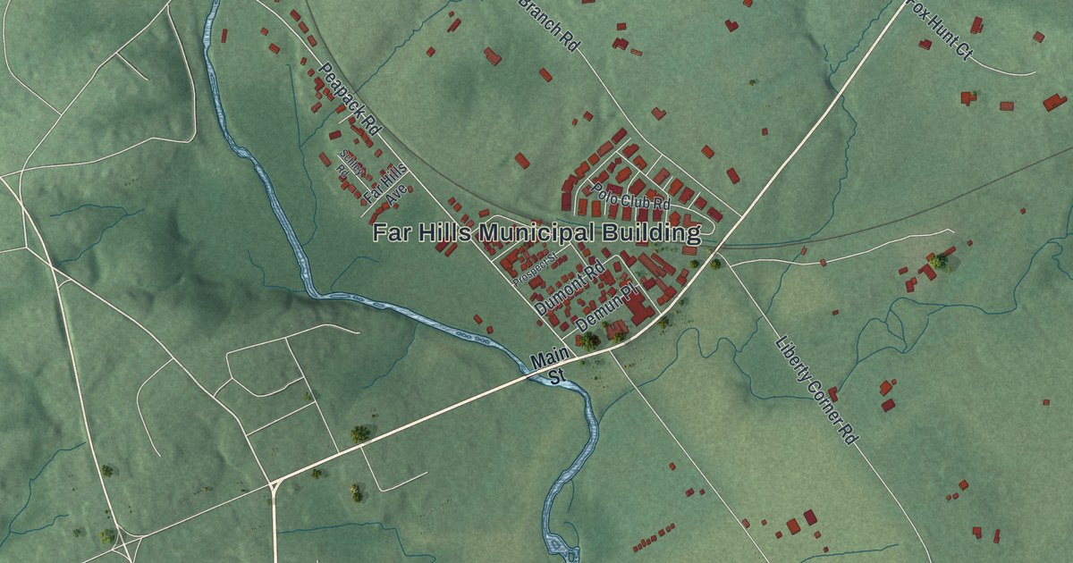 Map of Far Hills, New Jersey in 2026