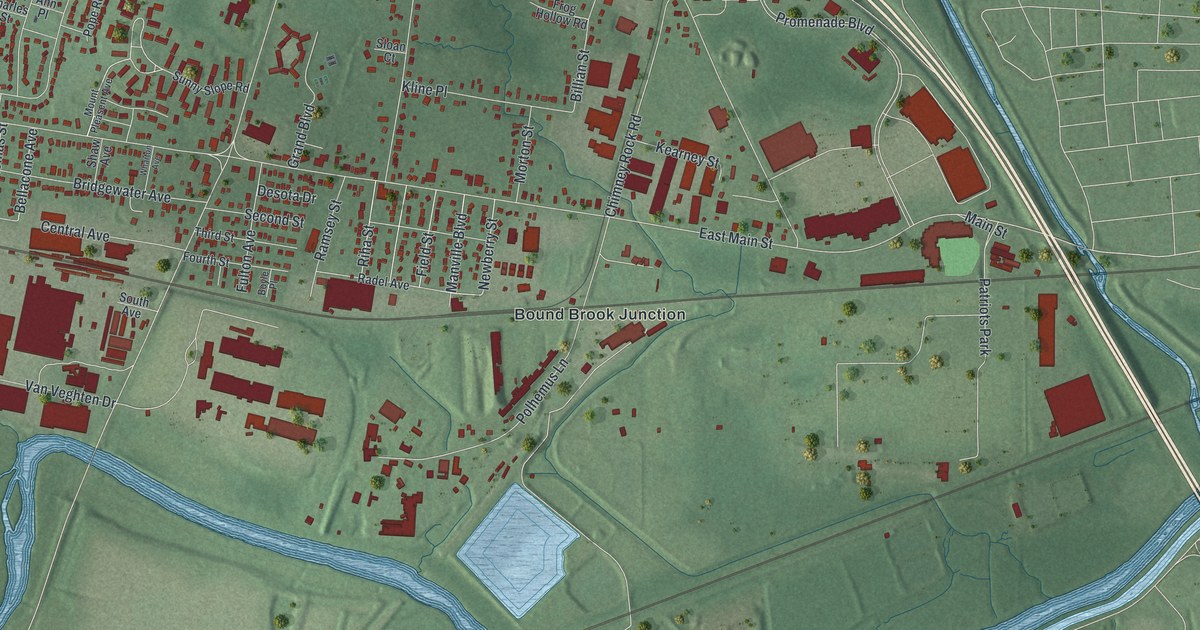 Map of Finderne, New Jersey in 2026