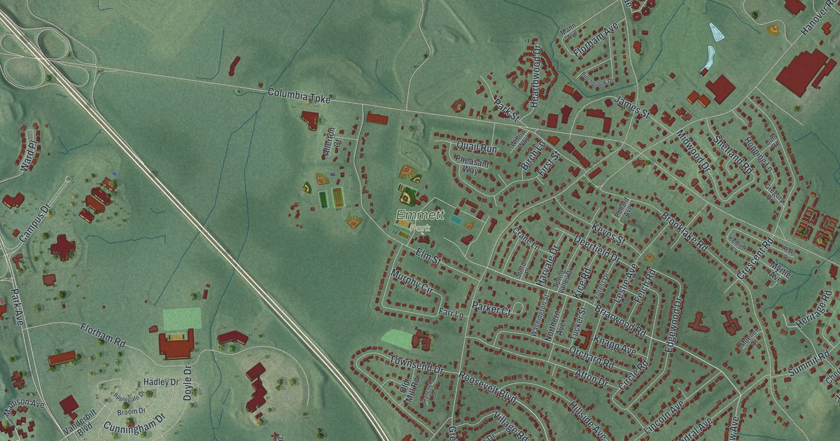 Map of Florham Park, New Jersey in 2026