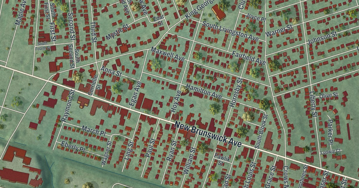 Map of Fords, New Jersey in 2026
