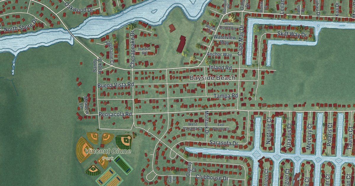 Map of Forked River, New Jersey in 2026