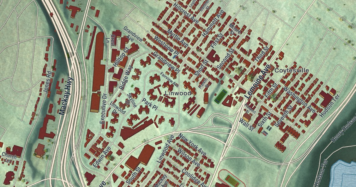 Map of Fort Lee, New Jersey in 2026