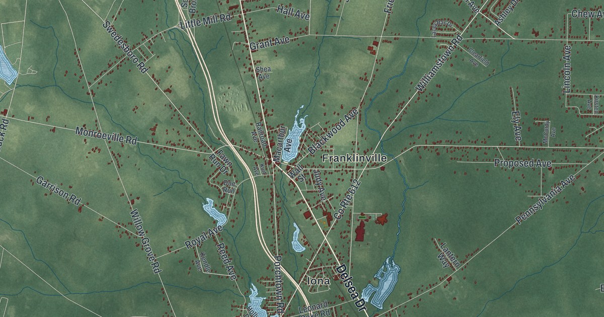 Map of Franklin, Gloucester County, New Jersey in 2026