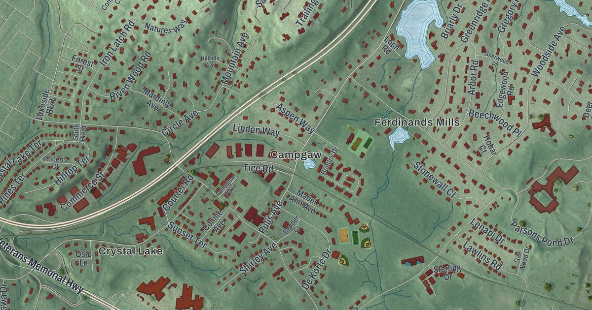 Map of Franklin Lakes, New Jersey in 2026