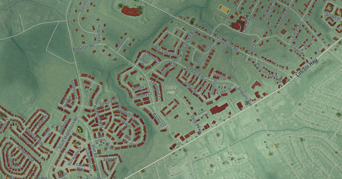 Map of Franklin Park, New Jersey in 2026