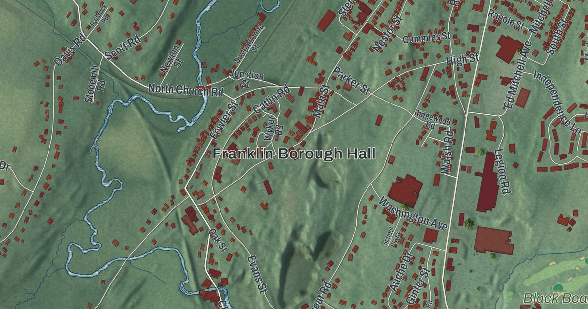 Map of Franklin, Sussex County, New Jersey in 2026
