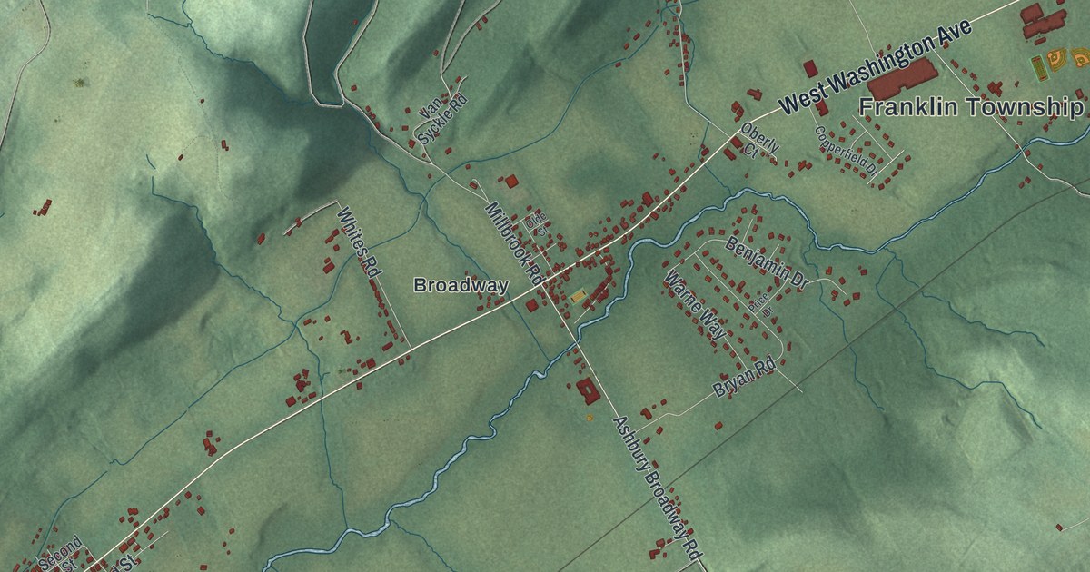 Map of Franklin, Warren County, New Jersey in 2026