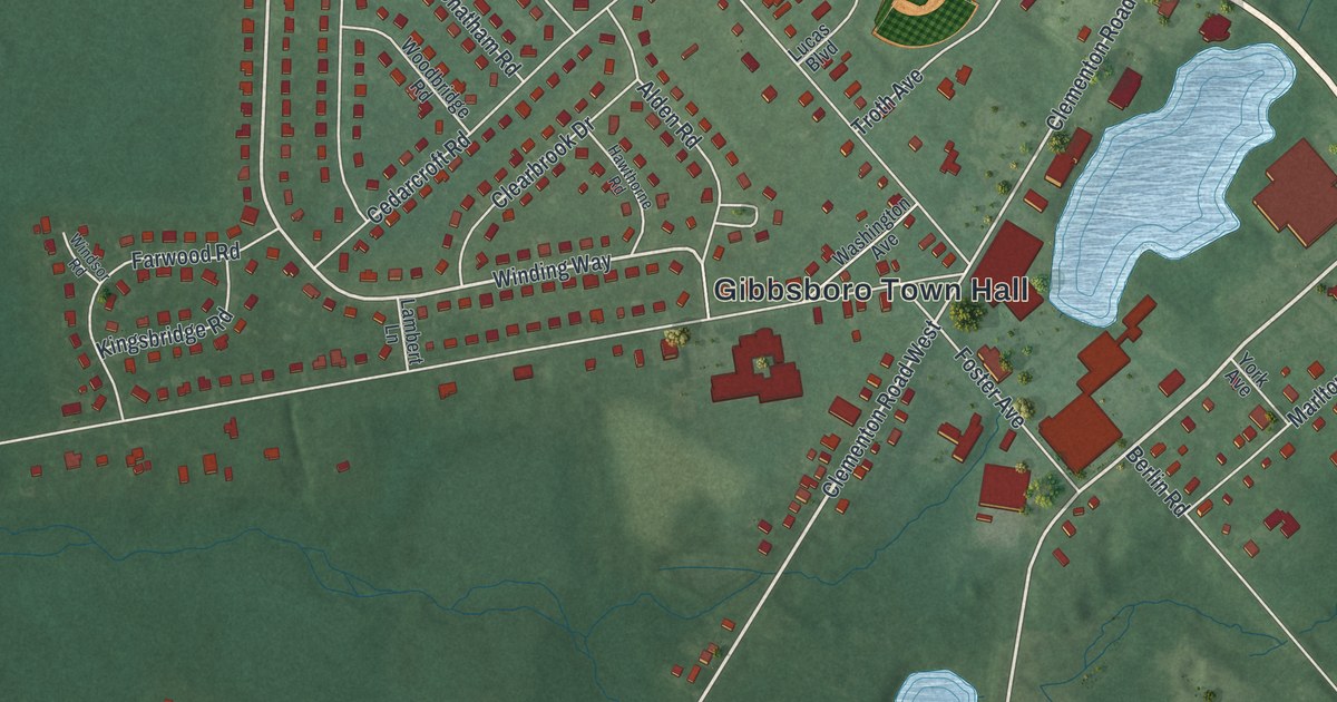 Map of Gibbsboro, New Jersey in 2026