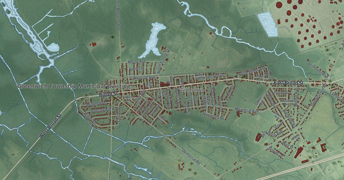 Map of Greenwich, Gloucester County, New Jersey in 2026