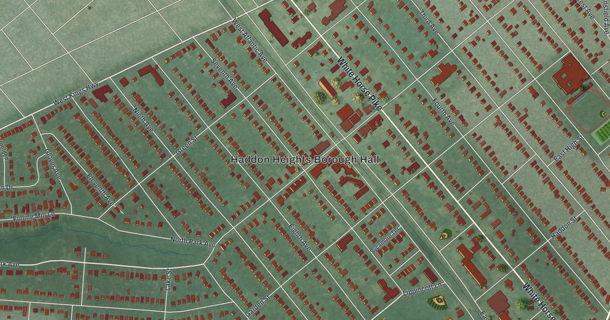 Map of Haddon Heights, New Jersey in 2026