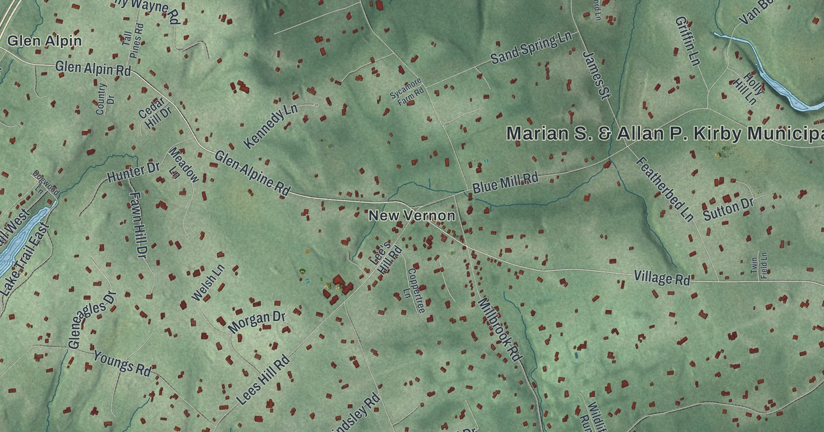 Map of Harding, New Jersey in 2026