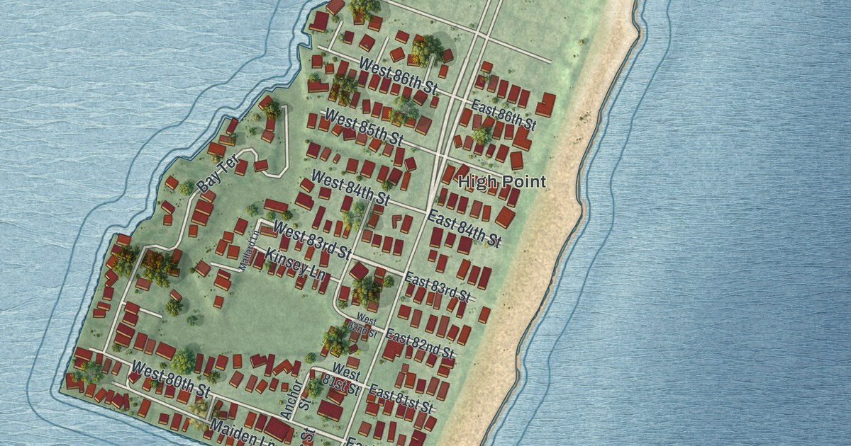 Map of Harvey Cedars, New Jersey in 2026