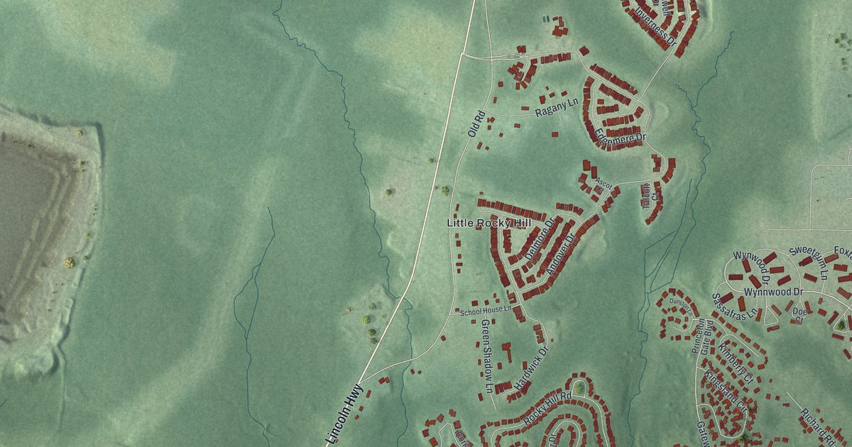 Map of Heathcote, New Jersey in 2026