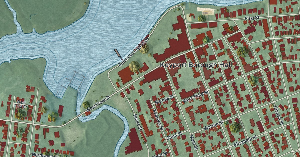 Map of Keyport, New Jersey in 2026