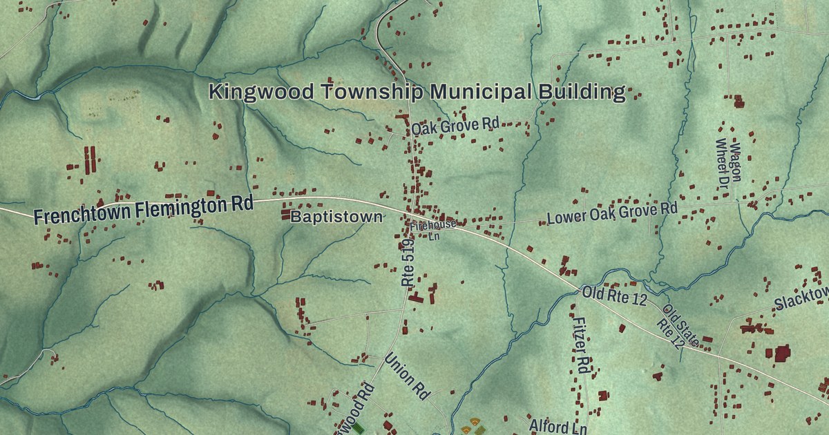 Map of Kingwood, New Jersey in 2026