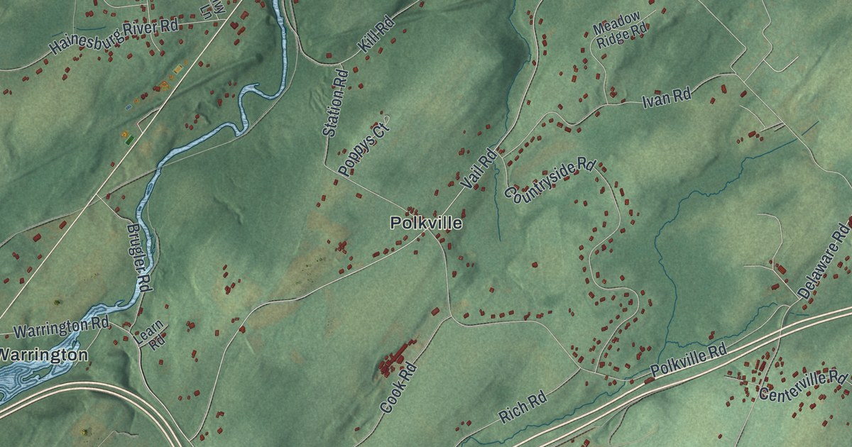 Map of Knowlton, New Jersey in 2026
