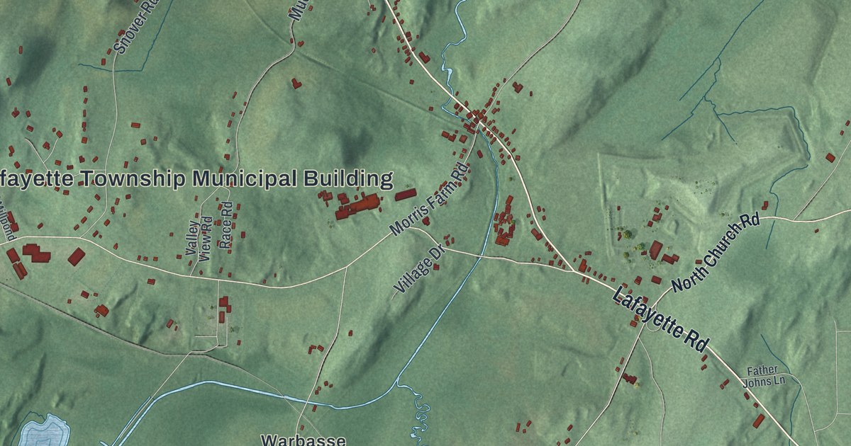 Map of Lafayette, New Jersey in 2026