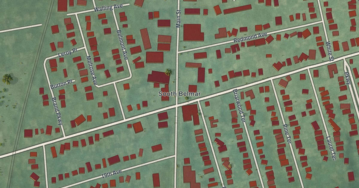 Map of Lake Como, New Jersey in 2026