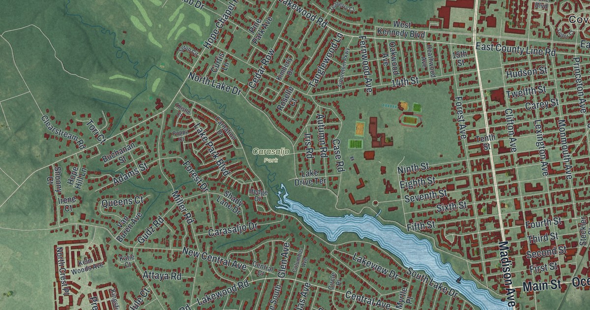 Map of Lakewood, New Jersey in 2026