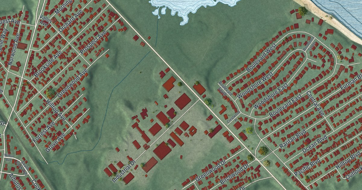 Map of Laurence Harbor, New Jersey in 2026