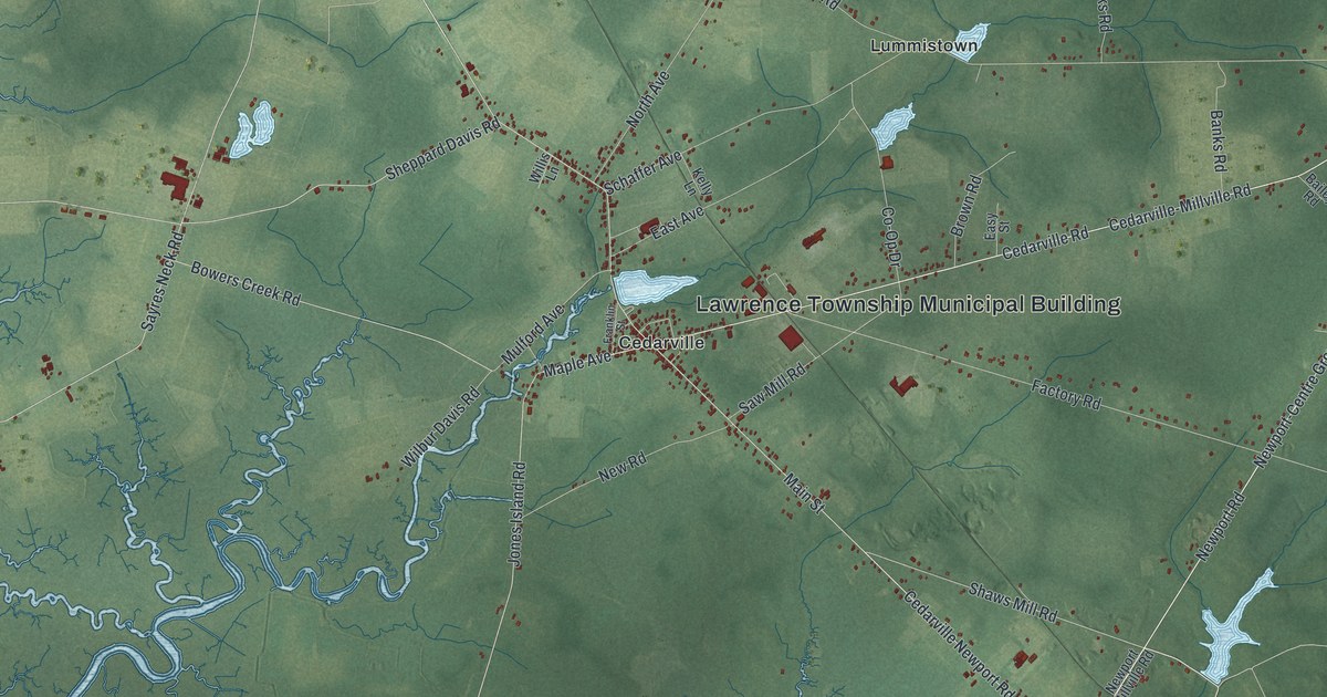 Map of Lawrence, Cumberland County, New Jersey in 2026