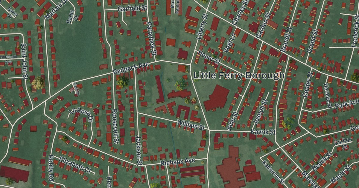 Map of Little Ferry, New Jersey in 2026